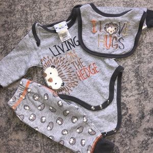 Three Piece Hedgehog Outfit